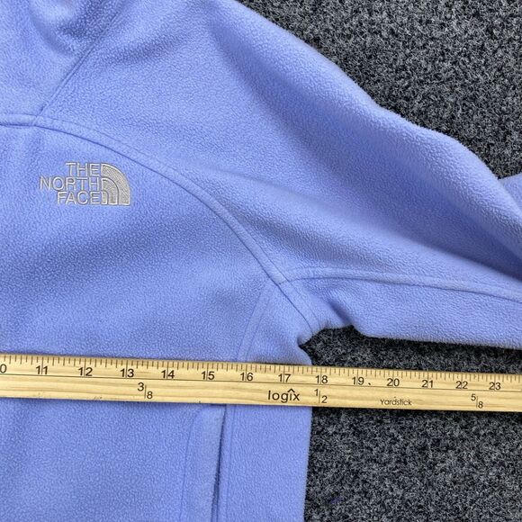The North Face Fleece Jacket Women's Blue Full Zip WindWall Jacket Size XS - Picture 4 of 6